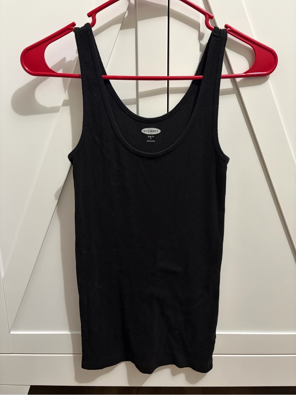 Old Navy Black Ribbed Scoop Neck Tank - Women
